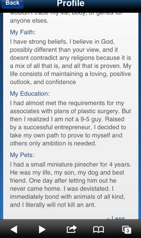 My Reaction To 'Bachelorette' Chad's Wildly Fantastic Match.com Profile