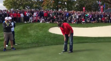 USA Fan Heckles Rory For Missing Putt, Gets Challenged To Make It Himself, Fucking Drains It