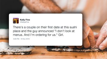 Girl Perfectly Live Tweets Douchebag's Every Move While On A Sushi Date